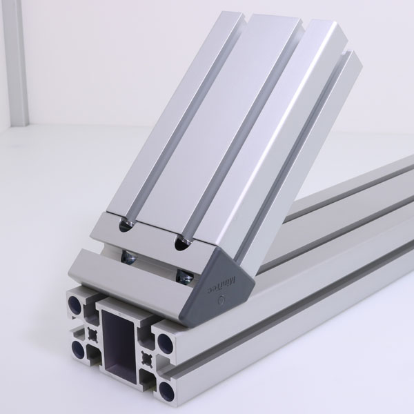 T-Slotted Aluminum Miter Joint